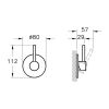 VitrA Wall Mounted Stop Valve For VitrA Shower Toilet - A41455
