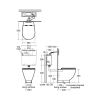 Ideal Standard White Round Back to Wall Toilet - E000101