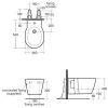 Ideal Standard Concept Wall Hung Bidet - E799601