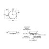 Ideal Standard White Round 45cm Semi Countertop Basin - E001401
