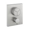 Crosswater Crossbox Push MPRO Shower Valve in Brushed Stainless Steel Effect