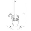 Crosswater Belgravia Toilet Brush Holder - BL025C