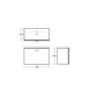 Ideal Standard Concept Space Wall Mounted 800mm Basin Unit 1 Drawer - E1343