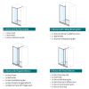 Crosswater Gallery 10 Polished Stainless Steel Walk In Recess Shower Enclosure