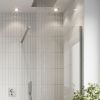 Gallery 10 Brushed Stainless Steel Walk In Recess Shower Enclosure