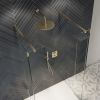 Crosswater Gallery 10 Brushed Brass Walk Through Wetroom Panel