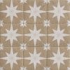 Origins Beige Compass Star Pattern Tile 20cm x 20cm - SLT182