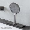 hansgrohe Metropol Waterfall Bath Filler and Shower Set in Brushed Black Chrome - 26520340