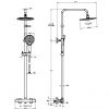 VitrA Aquaheat Joy 200 Thermostatic Shower Column - A47200