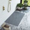 Matki Slate Floor Shower Tray in Anthracite Grey