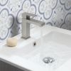 Crosswater Verge Basin Monobloc Tap in Brushed Stainless Steel Effect