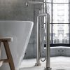 Crosswater UNION MIXAGE Freestanding Bath Filler & Shower Kit in Brushed Nickel & Brushed Black Chrome