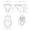 Imperial Etoile Wall Hung Toilet - ZET1WH01030