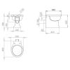 Imperial Etoile Back To Wall Toilet - ET1BC01030