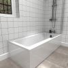 UK Bathrooms Essentials Newham Straight Shower Bath