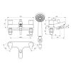 Ideal Standard Calista Bath Shower Mixer Dual Control - B1152AA