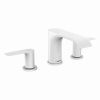 hansgrohe Vivenis 3 Hole Basin Mixer 90 with Pop-up Waste Set in Matte White - 75033700