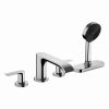 Hansgrohe Vivenis 4 Hole Deck Mounted Bath Mixer with Shower Handset in Chrome - 75444000
