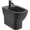 Ideal Standard Tesi Back to Wall Bidet with One Taphole in Silk Black - T3540V3