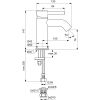 Ideal Standard Ceraline Single Lever Basin Mixer in Silk Black - BD136XG