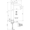 Ideal Standard Ceraline Collection Single-Lever Vessel Basin Mixer in Silk Black - BD365XG