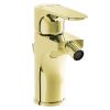 VitrA Root Round Bidet Mixer with Pop-up in Gold - A4272423