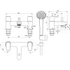 Ideal Standard Cerafine O Dual Control Bath Shower Mixer Set in Silk Black - BC708XG