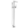 VitrA Root Round Floor-Standing Bath Mixer with Hand Shower in Chrome - A42741