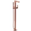 VitrA Root Round Floor-Standing Bath Mixer with Hand Shower in Copper - A4274126