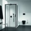 Ideal Standard Connect 2 1000 mm Slider Door with Idealclean Clear Glass in Silk Black - K9394V3