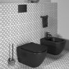 Ideal Standard IOM Wall-Mounted Toilet Brush & Holder in Silk Black - A9119XG