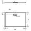 Ideal Standard Ultraflat New 1200 cm x 800 cm Rectangular Shower Tray in Silk Black - T4469V3
