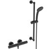 Ideal Standard Ceratherm T25 Exposed Thermostatic Shower Mixer Pack in Silk Black - A7569XG