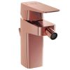 VitrA Root Square Bidet Mixer with Pop-Up Waste in Copper - A4273626