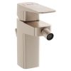 VitrA Root Square Bidet Mixer with Pop-Up Waste in Brushed Nickel - A4273634