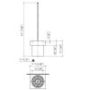Dornbracht CYO Wall-Mounted Toilet Brush Set in Platinum Matt - 83900780-06
