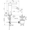 Ideal Standard Ceraline Single-Lever Bidet Mixer in Silk Black - BC197XG