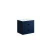 Crosswater Canvass 485 Double Drawer Unit in Deep Indigo Blue