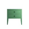 Crosswater Canvass 700 Double Drawer Unit in Sage Green