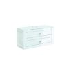 Crosswater Canvass 900 Double Drawer Unit in White Gloss