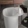 VitrA Plural Monoblock Washbasin Without Overflow in White
