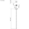Dornbracht Lisse 490mm Towel Bar in Platinum Matt - 83211979-06