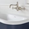 Burlington Chalfont 550mm Unit with Drawer and Roll-Top Basin in Blue and Chrome - CH55B