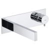 Abode Cyclo Wall Mounted Basin Mixer in Chrome
