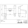 Abode Squire Deck Mounted Bath Filler in Chrome - AB2651