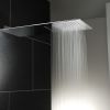 Abode Storm Slimline 3mm Wall Mounted Waterfall Showerhead in Polished Stainless Steel