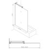 Crosswater Clear 6 900mm Fixed Single Panel in Silver - CABSSC0900