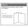 Bushboard Nuance Medium Corner Wall Panel Pack B in Cinder Quartz