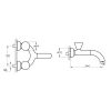 VitrA Liquid Wall-mounted Basin Mixer in Gloss Black - A4274839