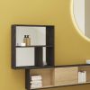 VitrA Voyage 3-Section Wall Box with Mirror in Flamed Grey